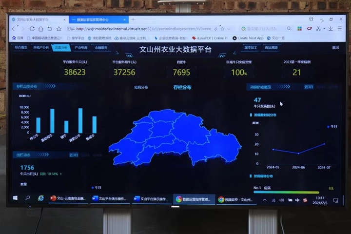 云南移动“智慧养牛”为文山乡村ag凯发振兴“添牛劲”(图2)