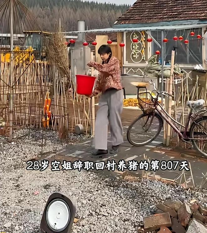 两年前95后上海空姐辞职养猪父亲气到断绝关系如今怎样了？(图18)