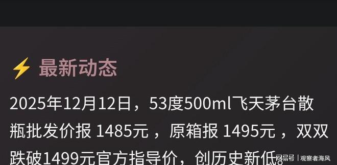 茅台跌破1499元猪价亏穿底同步降价暗藏经济密码(图3)